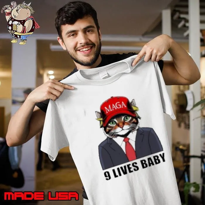 9 Lives Baby Trump 2024 You Missed Again Cat MAGA Shirt