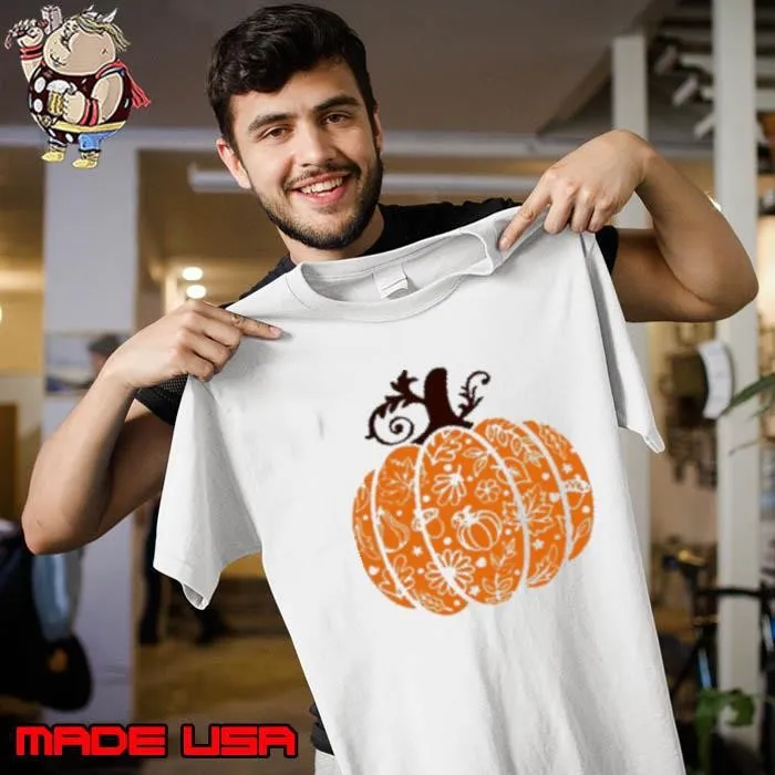 Autumn Element Pattern Pumpkin Teacher Unisex