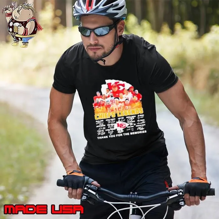 Chiefs Legends Football Team Thank You For The Memories Signature Unisex