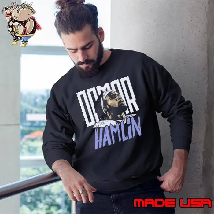 Damar Hamlin Buffalo American professional football safety Portrait Sweatshirt