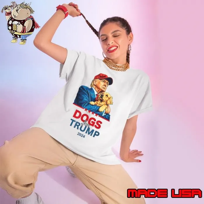 Dogs for Trump 2024 Stars election T-Shirt