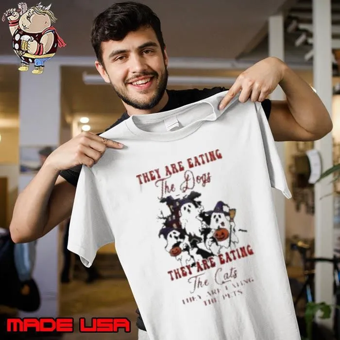 Donald Trump Halloween Ghost They Are Eating The Dogs Shirt