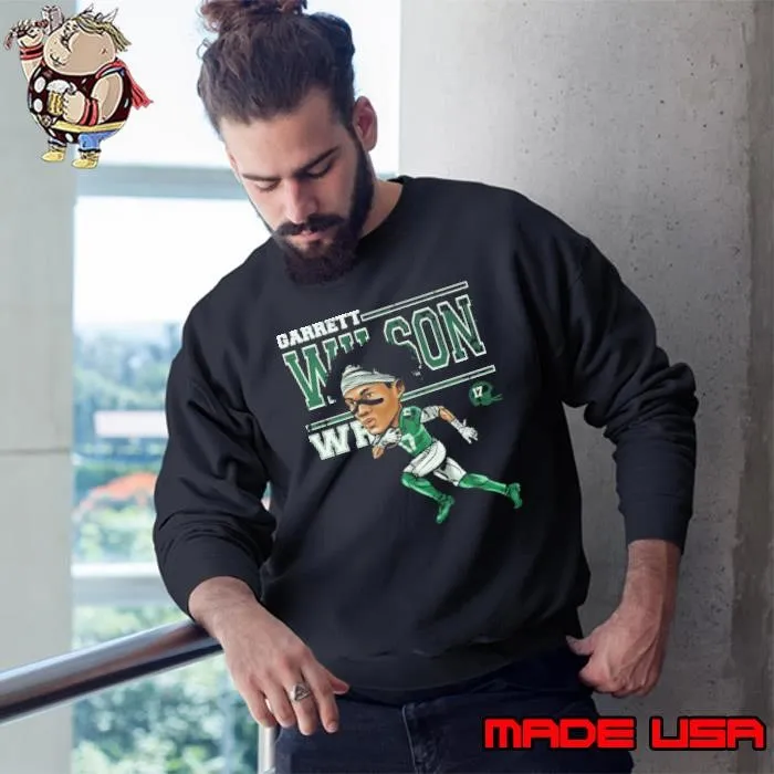 Garrett Wilson American professional football wide receiver New York J Cartoon Sweatshirt