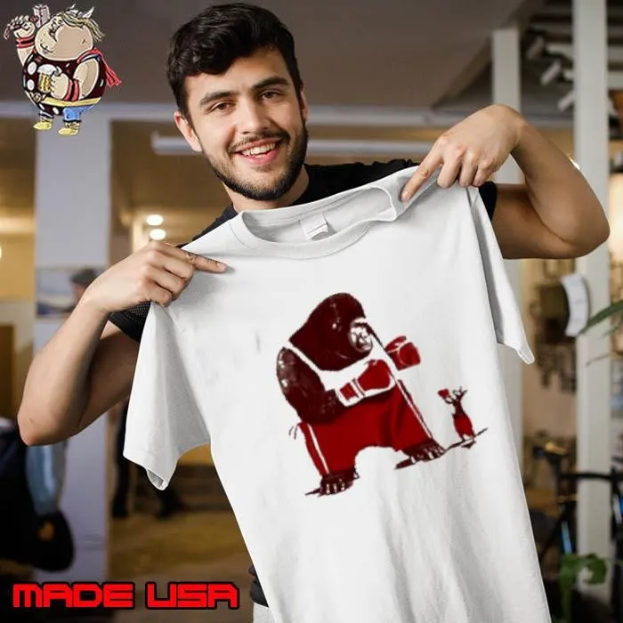 Gorilla Boxing Kangaroo Graphic Shirt