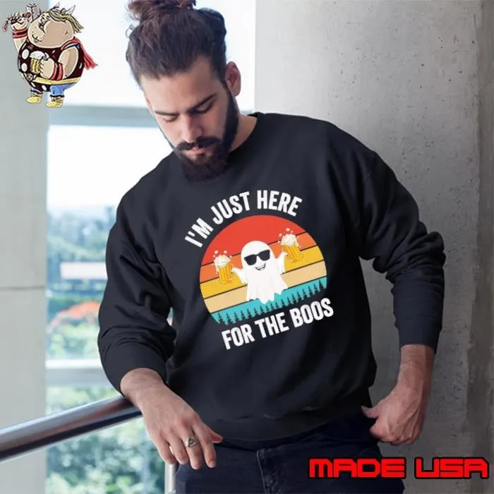 I'm Just Here For The Boos Beer Vintage halloween Sweatshirt