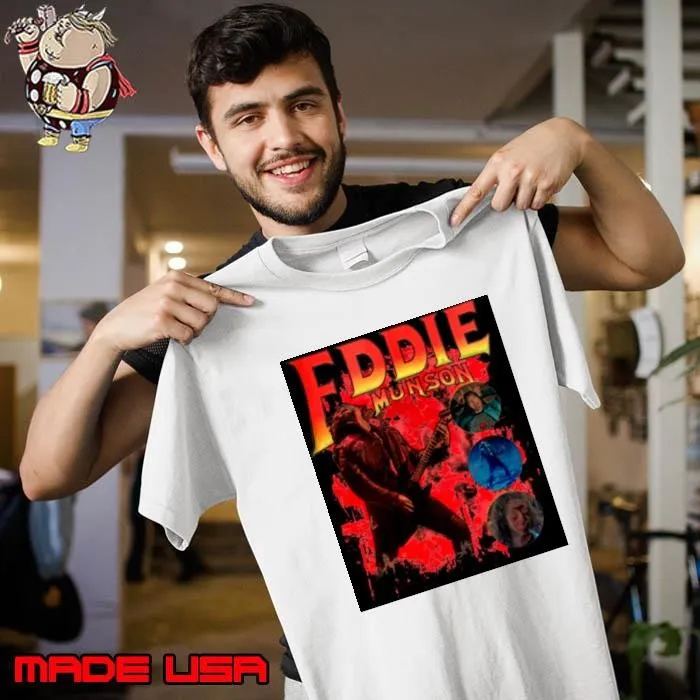 Joseph Quinn Eddie Munson Playing Guitar Red Unisex