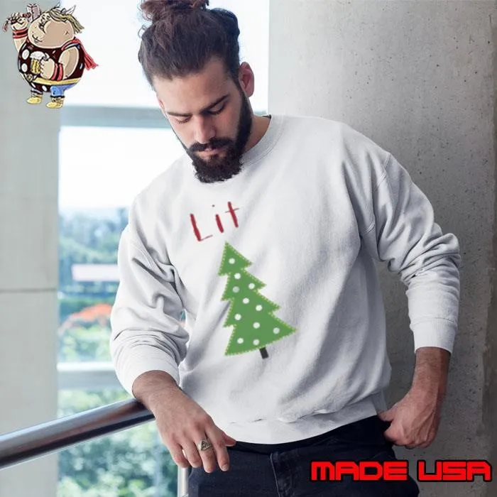 Lit Christmas Tree Teacher Sweatshirt