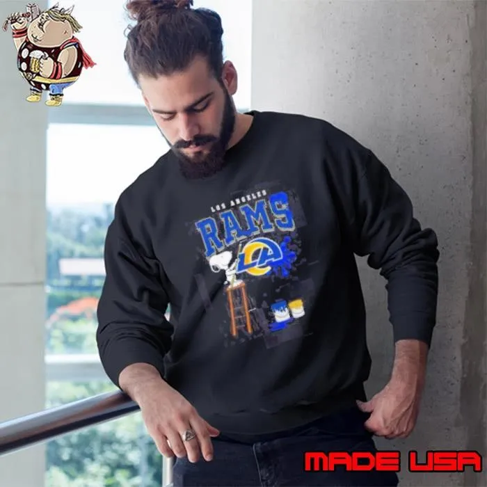 Los Angeles Rams Snoopy Painting Sweatshirt