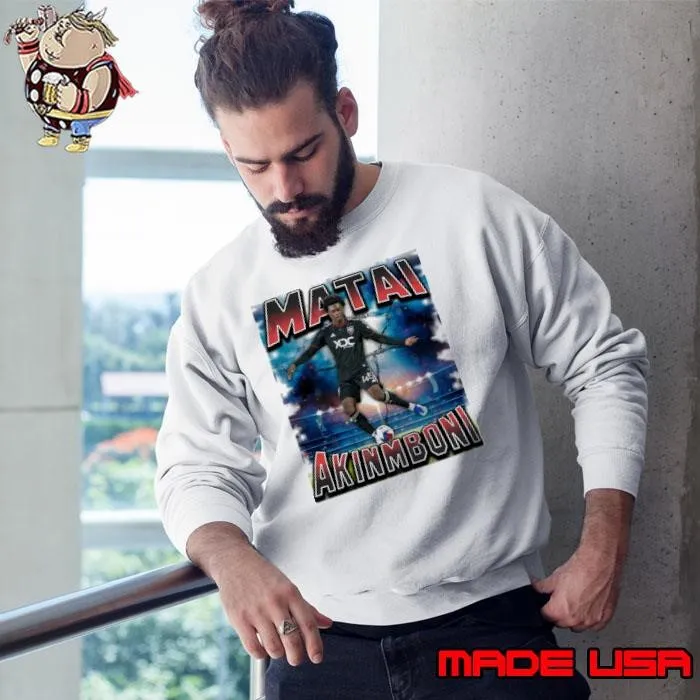 Matai Akinmboni American professional soccer player defender Sweatshirt