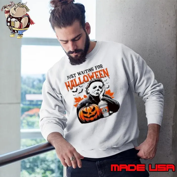 Michael Myers Just Waiting For Halloween Sweatshirt