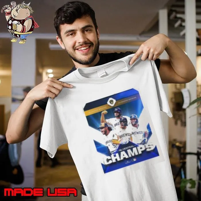 Milwaukee Brewers Clinched The NL Central Champs MLB Poster Unisex