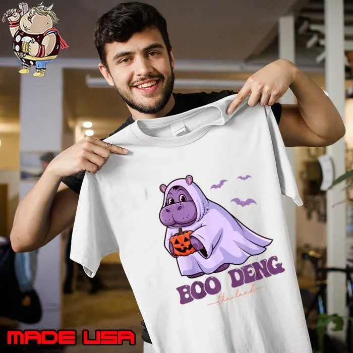 Moo Deng Baby Pygmy Hippo Bouncy Pig in Thai Halloween Unisex