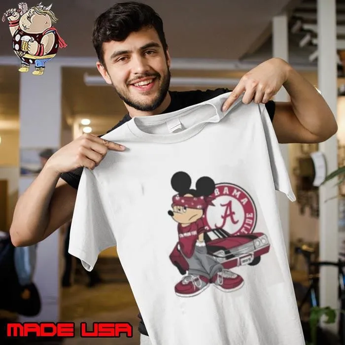 NBA Mickey Mouse Alabama Crimson Tide Super Cool Unisex