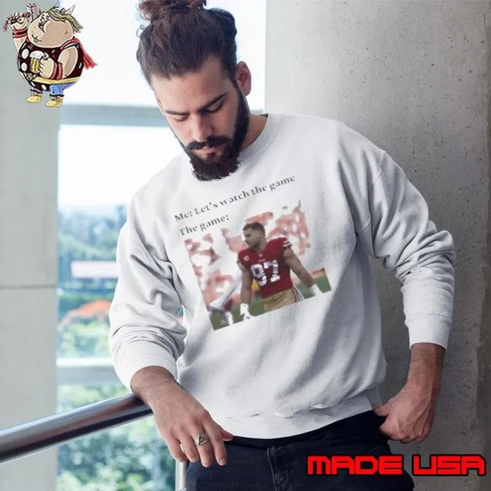 Nick Bosa San Francisco 49Ers Let'S Watch The Game NFL Vintage Sweatshirt