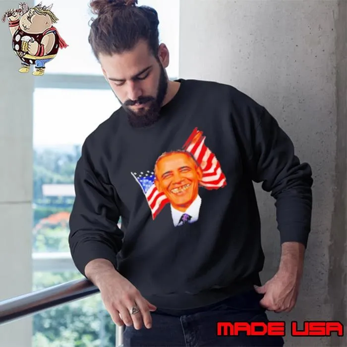 Obama Grillz Teeth Hip Hop American Shirt