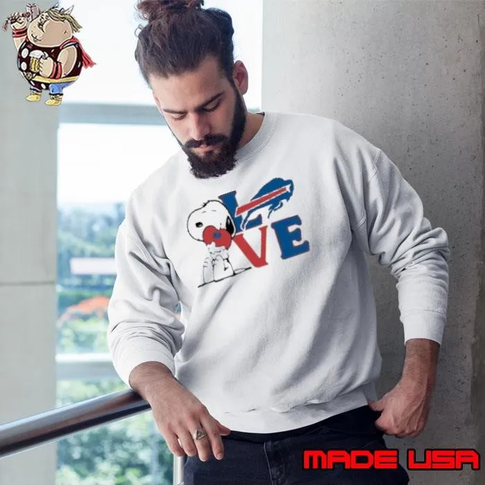 Peanuts Snoopy Love Buffalo Bills Sweatshirt