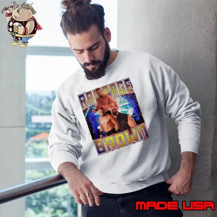 RAMPAGE BROWN British professional wrestler previously Sweatshirt