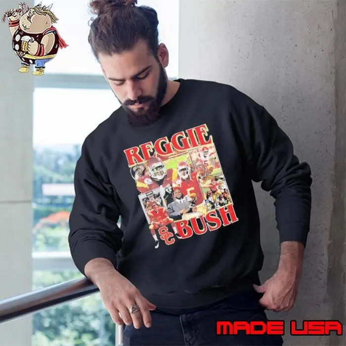 Reggie Bush American former professional football running back Retro Bootleg Sweatshirt