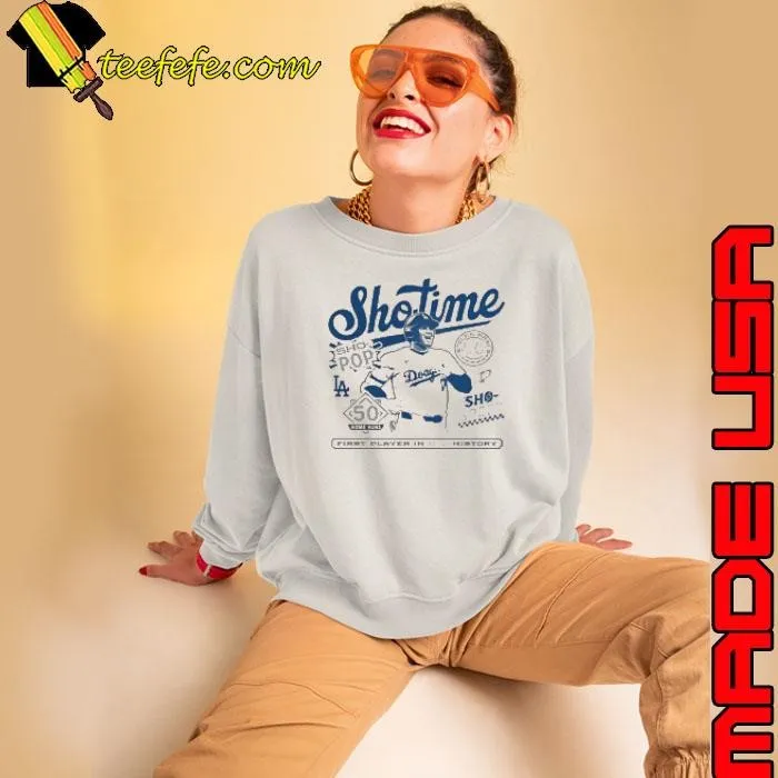 Shohei Ohtani Showtime 50 50 Club Los Angeles Dodgers Sweatshirt