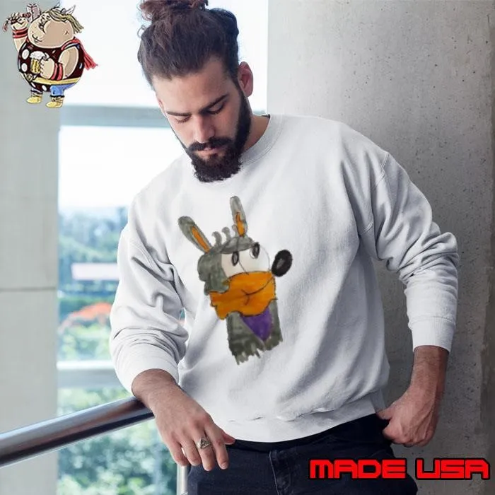 Smug Wolfy Silly Character #7 Art Sweatshirt