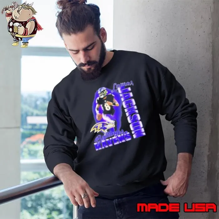 The Hottest Baltimore Ravens Lamar Jackson 90S Bootleg Sweatshirt