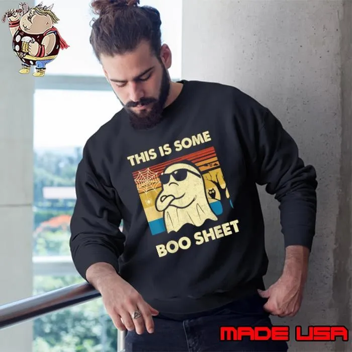 This Is Some Boo Sheet Ghost Retro Halloween Sweatshirt