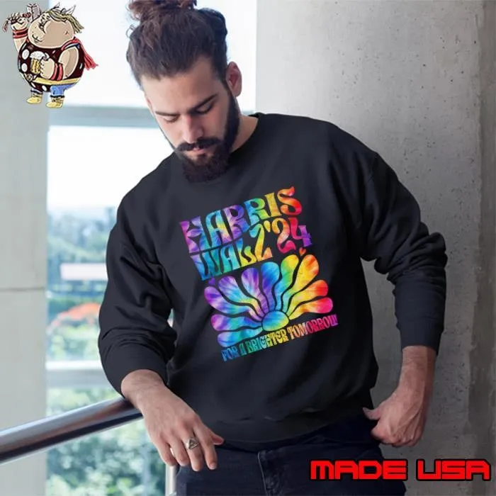 Tie dye Harris Waltz 2024 Election Kamala Harris Tim Waltz Sweatshirt