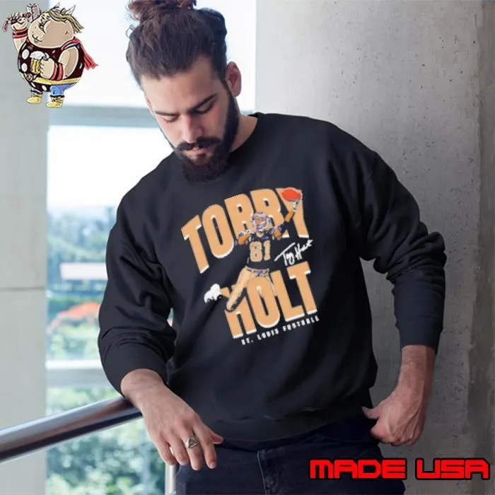 Torry Holt St. Louis Rams Football Player Name Signature Vintage Sweatshirt