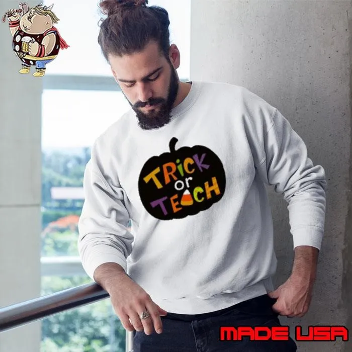 Trick Or Teach Candy Corn Sweatshirt