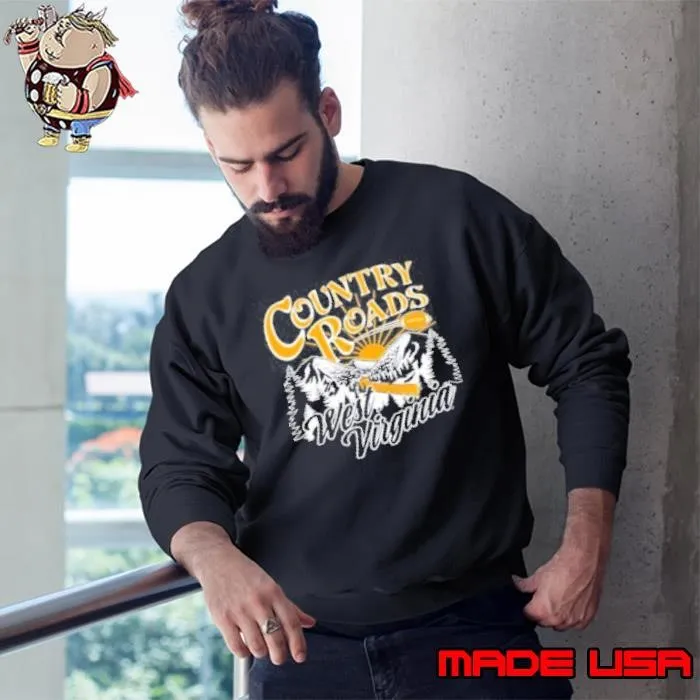 West Virginia Mountaineers Country Roads Vintage Sweatshirt
