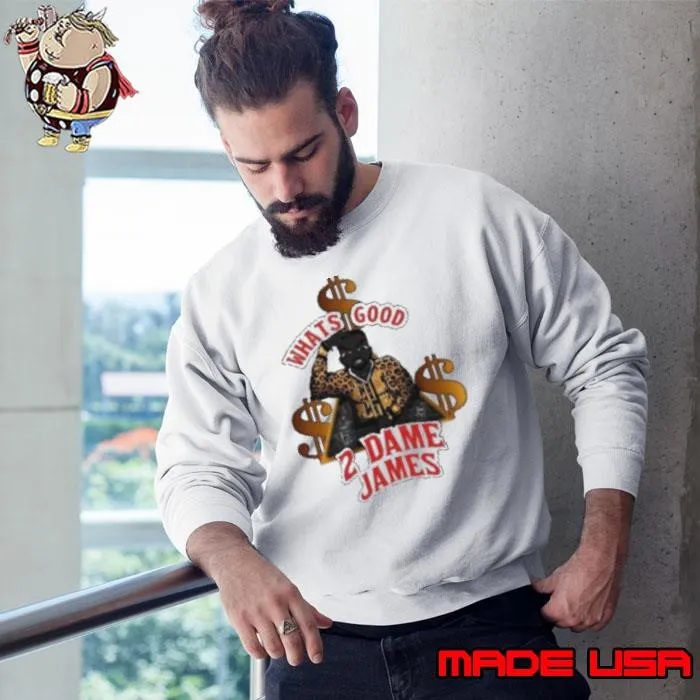 2Dame James What'S Good Cartoon Sweatshirt