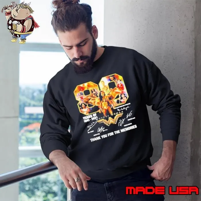 80 years of wonder woman thank you for the memories Sweatshirt