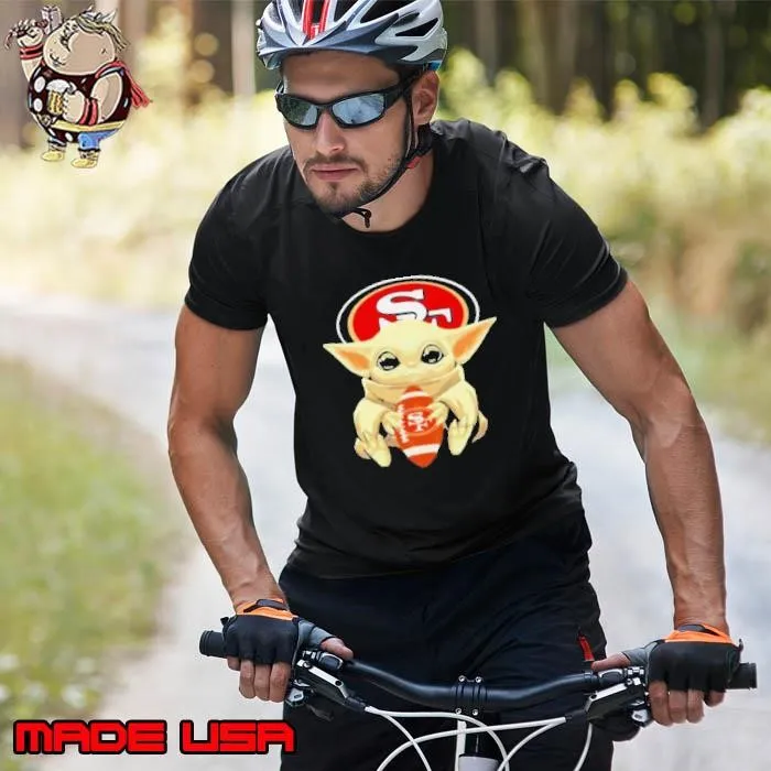 Baby Yoda hug San Francisco 49ers Unisex