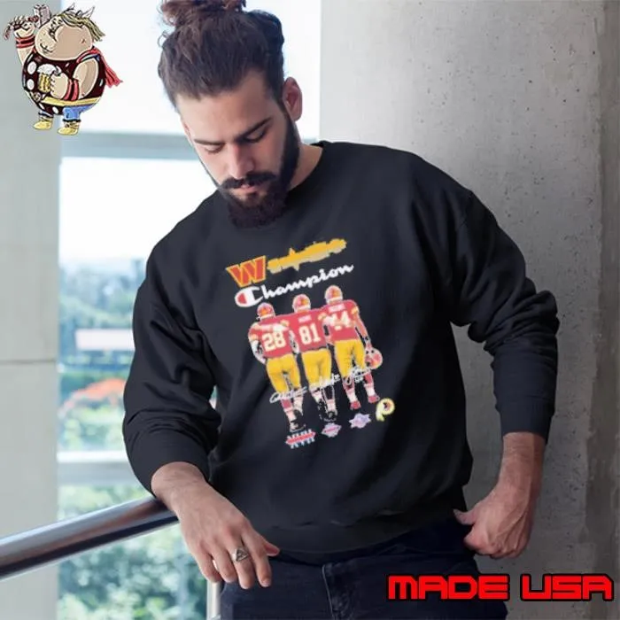 Champion Darrell Green Art Monk John Riggins Washington Redskins Sweatshirt