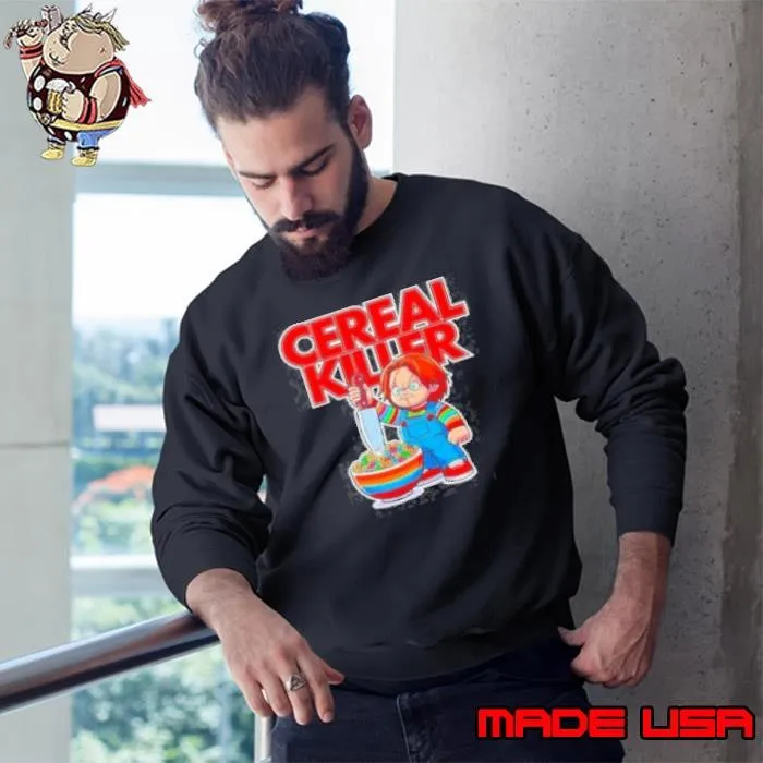 Chucky Cereal Killer Wanna Play Halloween Sweatshirt