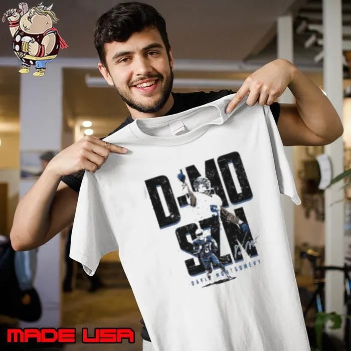 David Montgomery Detroit D MO SZN signature shirt