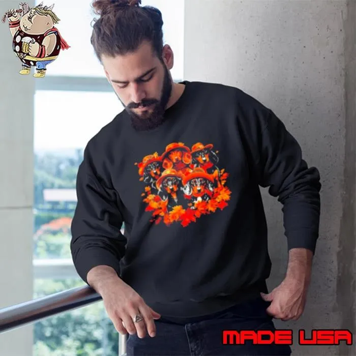 Dog Animation Cute Thanksgiving Dachshund Dog Sweatshirt
