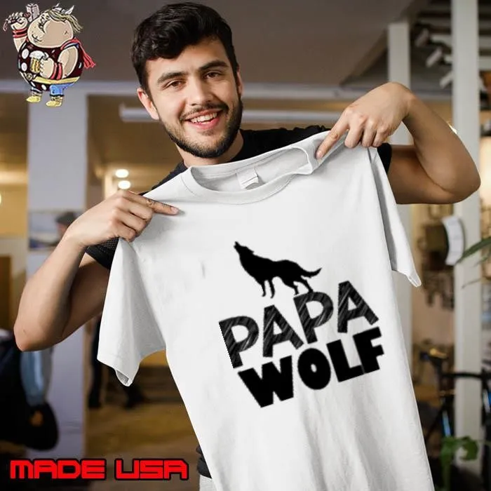 Dog Quotes Papa Wolf Unisex