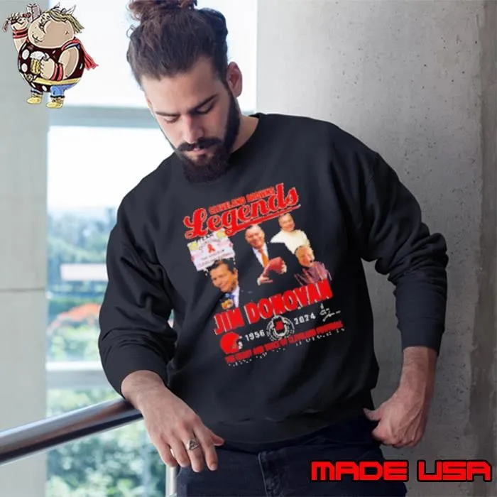 Donovan 1956 2024 The Heart And Voice Of Cleveland Football Thank You For The Memories Sweatshirt