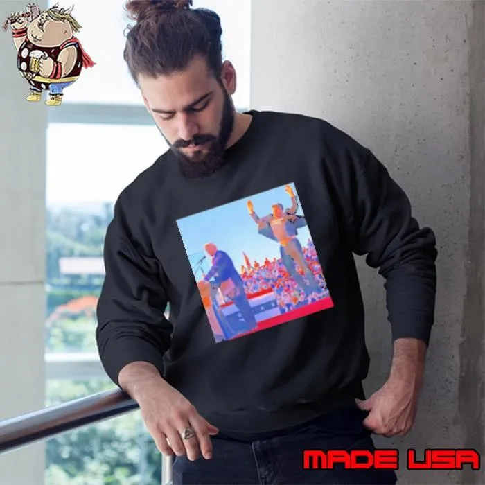 Elon Musk and Trump rally T Sweatshirt