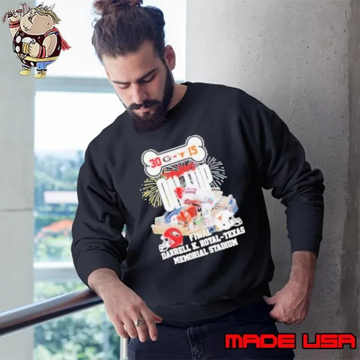 Georgia Bulldogs Dawgs On Top 30 15 Texas Final 2024 Sweatshirt