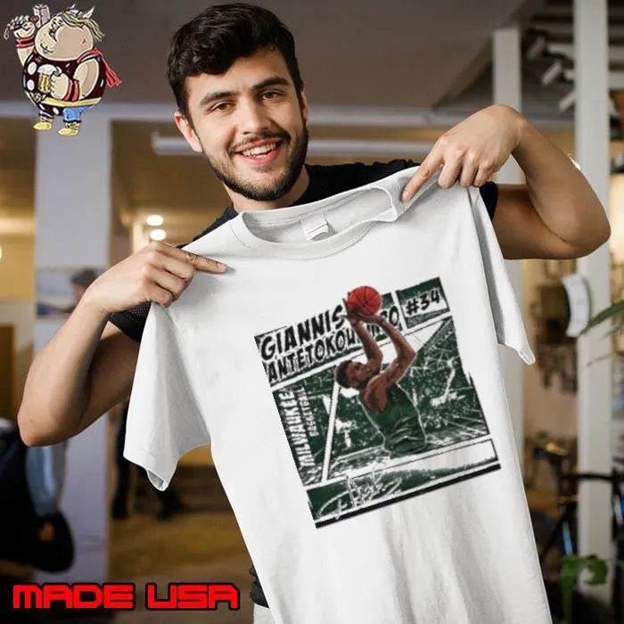Giannis Antetokounmpo Comic Basketball Signature Unisex