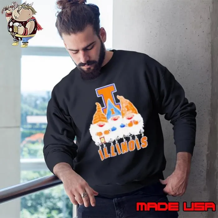 Gnomies Illinois Fighting Illini football Christmas shirt