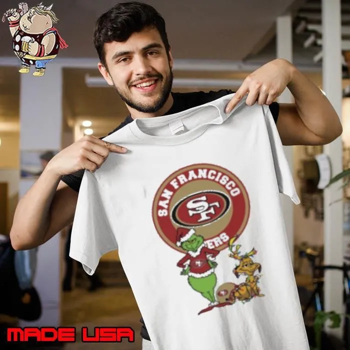 Grinch And Max San Francisco 49ers Merry Christmas 2024 Unisex