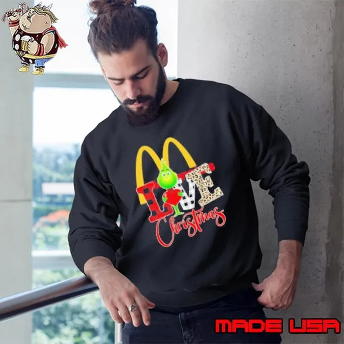 Grinch Love Mcdonalds Christmas Sweatshirt