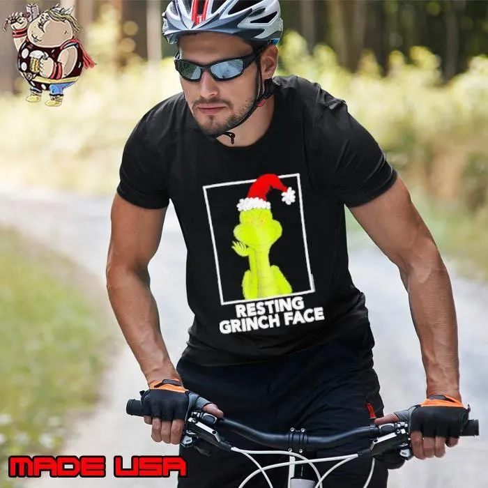 Grinch santa resting Grinch face Unisex