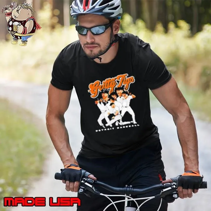 Gritty Tigs Detroit Baseball Cartoon Design Shirt