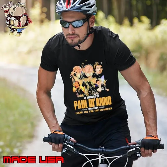 In Memory Of Paul Di’Anno 1958 2024 Thank You For The Memories Signature Shirt