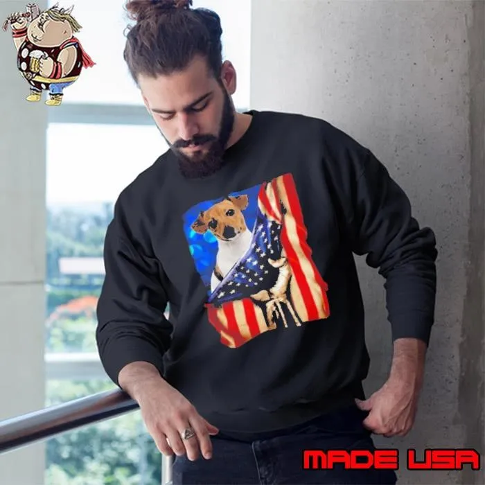 Jack Russell Terrier America 4th Of July Independence Day Sweatshirt