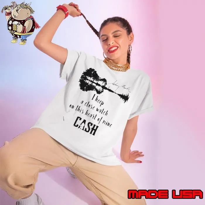 Johnny Cash I keep a close watch on this heart of mine Cash signature Ladies tee
